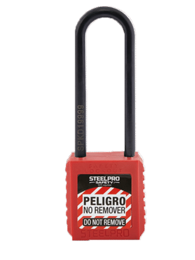 Candado x10 dielectrico long, Steelpro