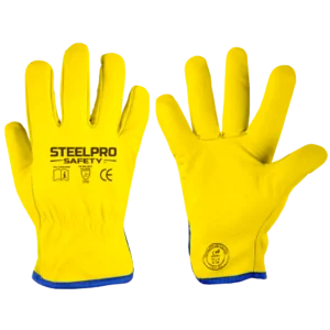 Guante cuero puño corto, Steelpro
