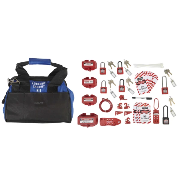 Kit lock out tag out personal contratista, Steelpro
