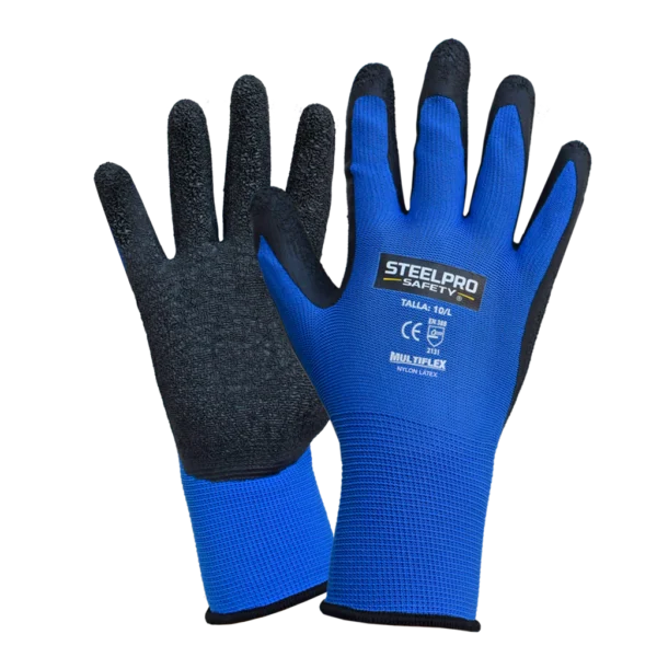 Guante Multiflex Nylon Latex, Steelpro