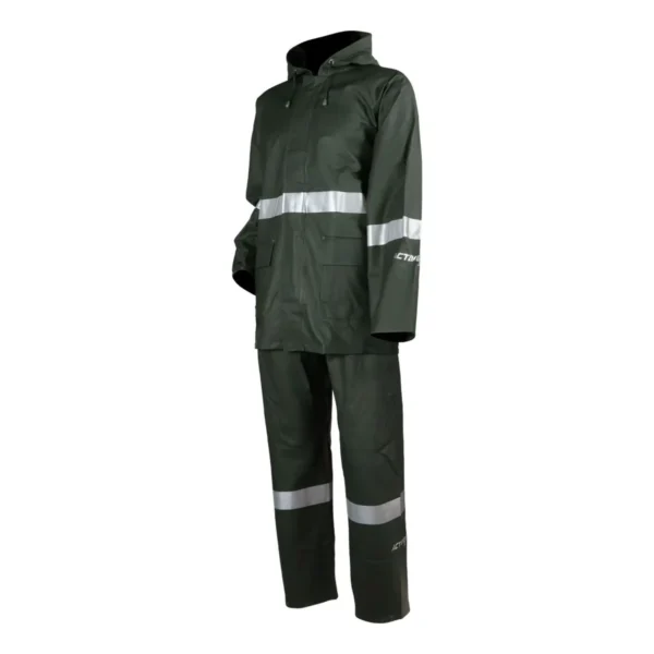 Traje Pu Verde Con Jardinera - Image 2