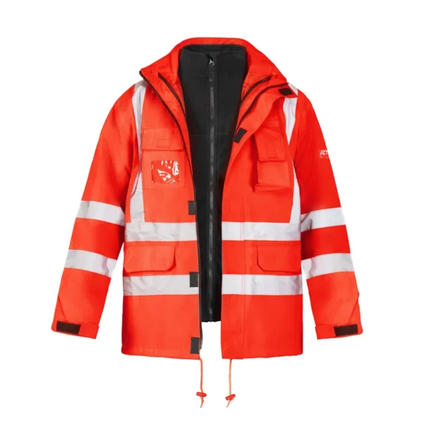 Parka Activex 3 en 1 Roja Alta Visibilidad Gard - Image 4