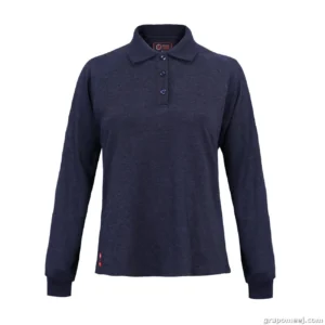 Polera Ignifuga Absolute Fire Antiestatica FRSPT NFPA Azul Mujer