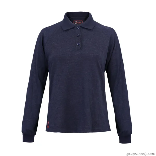 Polera Ignifuga Absolute Fire Antiestatica FRSPT NFPA Azul Mujer