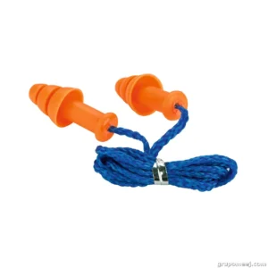 Tapon Auditivo Hl Smarfit Smf-30 Reusable Naranja Con Cordón Azul Y Caja 30 Db