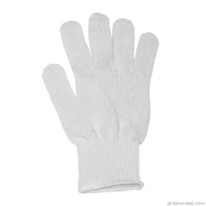 Guantes de algodon 10" Salisbury color blanco muÃ±eca tejida