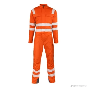 Overol Ignifugo Absolute Fire Antiest. FRCT NFPA 13034 Naranjo/Gris