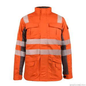 Parka Ignifuga Absolute Fire Antiestatica FRWJT NFPA 13034 Naranja